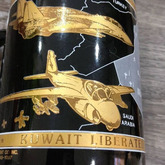 Vintage Operation Desert Storm Kuwait Liberation Coffee Mug - Picture 2 of 10